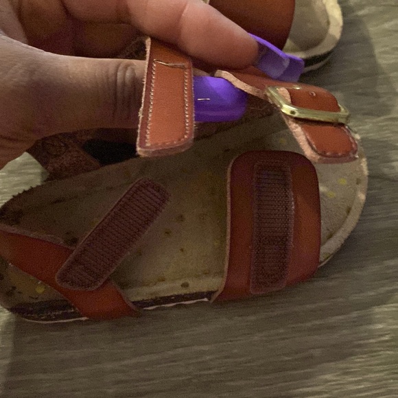 Cat & Jack Brown Sandals Toddler Girl Size 6 - Picture 4 of 8